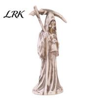 Retro Halloween Decor Scythe Night Light, Grim Reaper LED Desktop Warm Light Ornament Decor, Glow for Spooky Party Home Dark Shape balta