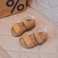Girls' Summer 2026 Open-Toe Velcro Sandals - Breathable, Non-Slip, Soft Sole Sizes 22-26, box of 50 ruda