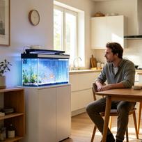 Aquarium Lights Waterproof Submersible Decor LED Lamp Aquarium Water Light For Home Office Apartment Bedroom Dining Room US Plug