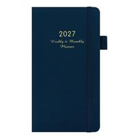 Leather 2027 Planner Notebook Pen Loop Schedule Organizer New Monthly Planner  Office Planning violetinė