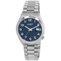Montre - JUST - Bagge - Acier inoxydable argenté - Cadran bleu - 40 mm