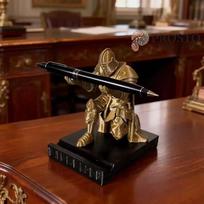 3D Printed Pen Holder Desk Decor One Size auksas