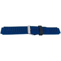 Bracelet montre - MY-MONTRE - Forerunner 220/235 - Silicone doux - Ajustable 16–22 mm - Boucle acier poli mėlyna