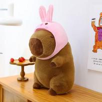 25cm Series Capybara Plush Simulation Capibara Anime Fluffty Toy Cute Doll Stuffed Animals Soft Doll Plush Christmas G