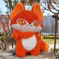 35cm Entuziazmo Vilko Pliušinis Lėlės Dovana Kawaii Emocijų Vilko Pliušiniai Žaislai Pliušiniai Lėlės Mielos Vilko Žaislai Mergaitei Kawaii Kambario Dekoras 13cm pendant oranžinė