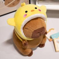 22cm Cartoon Animal Cosplay Capybara Plush Doll Dinosaur Shark Sunflower Beer Bread Capybara Plush Toy Home Decor Gift For Kids about 22cm