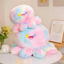 Stuffed Plush Octopus Toy Soft Colorful Octopus Baby Sleep Hug Pillow Marine Life Stuffed Doll Sofa Cushion Room Decor Gift 35cm