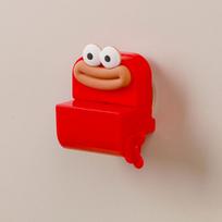 Cute Manual Toothpaste Squeezer Punch-free Suction Cup Toothpaste Holder Cleanser Squeezer Bathroom Accessories raudona