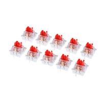 10Pcs Mini Mechanical Keyboard Switches Dust-proof Knocking Axis Shaft Switch Audible Click Precise Keyboard Switch Replacement raudona