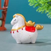 Crystal Light Horse Ornament Feng Shui Zodiac Horse Figurine Vintage Sun Catcher Statue for Home and Office Decoration