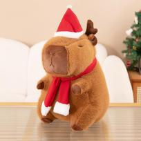 Kawaii Capybara Plush Toy Capybara Stuffed Doll Christmas Gift for Kids Birthday Xmas Present Cuddly Pillow Factory sale 30 cm