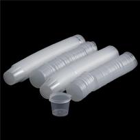 100 vnt mažų plastikinių vienkartinių padažų puodelių maisto laikymo skaidrios pakuotės dėžutė ir dangtelis
