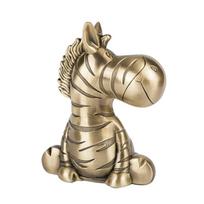 Žavingas animacinis zebras taupyklė berniukui, kūrybiška metalo lydinio monetų laikymo dėžutė, taupymo puodo dėžutė stalui