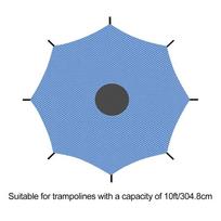 10/12/14ft Trampoline Shade Cover Sunshade Trampoline Canopy Cover Mesh Material Waterproof Trampoline Protective Tool Sunshade