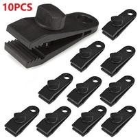 10Pc Camping Tent Clips Crocodile Windproof Tarp Clamps Rotate Jaw Grip Tarpaulin Fixing Snaps Outdoor Canopy Awning Accessories