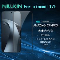 For Xiaomi 17t Tempered Glass NILLKIN Full Coverage Anti-Explosion Tempered Glass Screen Protector CP+ pro Tempered glass&Xiaomi 17T juoda