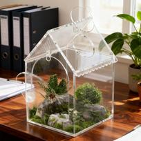 Spider Terrarium Escape-Proof Acrylic Habitat Isolation Tank Jumping Spider Terrarium for Small Pets Reptiles Animals Home China Mainland white