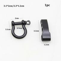Silver Black Gold Rope Paracord Buckle Multistyles U-shaped Buckle  Outdoor Accessories 9