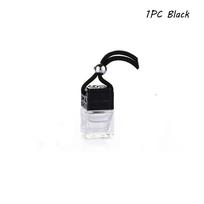 Decor Essential Oils Hanging Pendant Fragrance Car Perfume Bottle Air Fresher Empty Glass Bottles black-1PC