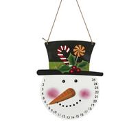 Advent Calendar Wall Decor Snowman Countdown Christmas for Indoor Outdoor one size