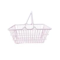 Tuščiavidurė prekių vežimėlio laikymo metalinė žaislų vežimėlio talpykla Kūrybingas mini laikymo krepšelis Mergaitėms White Basket S