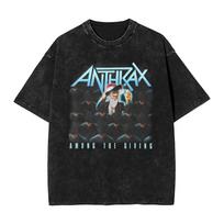 Anthrax Among The Living T Shirt Summer  Y2K Fun T Shirts Casual Hippie Tee Shirt For Men ShortSleeve Simple Tees S