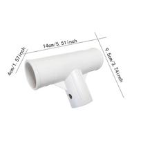 Premium Rust Resistant Pool Hose Adapter Straight Tee 40 mm Hose Connector Sturdy PP T Shaped Coupling for INTEX 28273 Pump balta