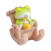 Cute Frogs Themed Phone Holder Desk Stand Resin Craft For Entertainment Area Study Space