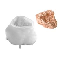 Stone Silicone Candle Molds for Epoxy Resin Handmade Candle Silicone Soap Molds Rock Stone Shape Silicone Candle Molds 1