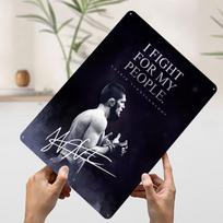 MMA Khabib Metalinis Plakatas Individualus Sienos Menas Retro Vintažiniai Skardos Ženklai Vyro Urvo Miegamojo Dekoras Žaidimų Kambario Aksesuarai 20x30cm（7.8x11.8inch） black