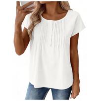 Women's Blouse Fashionable and Casual T-shirt Top L smėlis