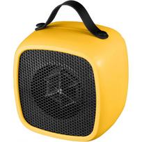 Battery Powered Space Heater - Compact Electric Mini Fan Heater With Thermostat For Home, Bedroom, Desk - Yellow