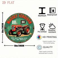 Massey Ferguson  Tractor Metal Wall Art Vintage Farm Decor Heavy Duty Aluminum Weather Resistant 20x30cm（7.8x11.8inch）