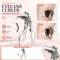 Beginner-Friendly Eyelash Curler with Teeth for Natural and Long-Lasting Hold, Wide-Angle Frameless Design one size