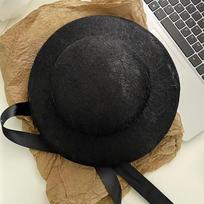 Sunscreen Hepburn Style Formal Hat White Lace Bonnet Hat Fashion Lace Tied Topper Hat  Women juoda