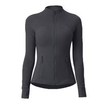 Camouflage Women's Spandex Yoga Jacket - Elastic, Zippered, Long-Sleeve Sports Top M