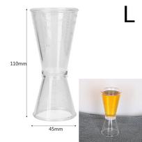 Party Single Drink PVC Cocktail Shaker Double Shot Jigger Short Measure Cup L