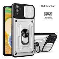 Stumdomas objektyvas, apsaugantis piniginės kortelės lizdą, telefono dėklas, skirtas Samsung A04s A04 Armor smūgiams atsparus dangtelis Samsung Galaxy A04 balta