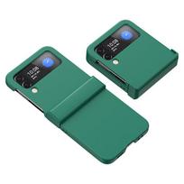 Skirtas Samsung Flip4 nuo įbrėžimų sulankstomas telefono dėklas, skirtas Samsung Galaxy Z Flip4 Flip 4 Flip3 Flip 3 nuo pirštų atspaudų for Samsung Z flip 3 tamsiai žalia spalva