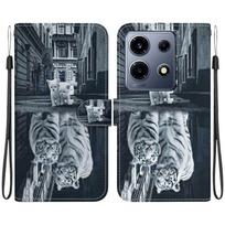 skirtas Infinix Note30 Hot30 Hot20 Smart7 Smart6 Zero20 Note11 piniginės dėklas PU odinis gėlių atverčiamas dangtelis su kortelių laikikliu, apsauginiu piniginės dėklu Infinix Smart 7 HD
