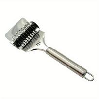 1 Pcs Kitchen Pasta Machine Lattice Roller Dough Cutting Tool Stainless Steel 1PCS