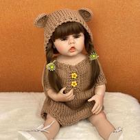 55 CM Lifelike Full Body Silicone Reborn Girl Baby Doll 22 Inch Newborn Girl Toddler Bebe Birthday Gifts for Child 55cm