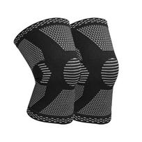 Itin elastingi 3D megzti nailoniniai sportiniai kelių įklotai su kvėpuojančiu silikonu, neslystantys ir sugeriantys prakaitą, keturpusiai elastingi. S Single Pack juoda