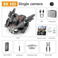 Naujas profesionalus dronas 8K HD dviguba kamera 5G optinio srauto lokalizacija fotografavimas iš oro 360° kliūčių vengimo sraigtasparnis dronai Single camera 1 battery juoda