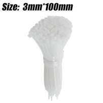 100/200Pcs Screw Hole Cable Ties Nylon Mount Self Locking Loop Wrap Bundle Heavy Duty Fixed Cable Tie Wire Fastening Straps 100Pcs