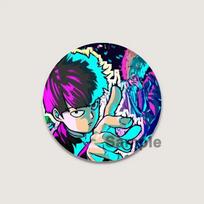 32/44/58mm Japanese Anime Mob Psycho 100 Badges on Backpack Accessories Lapel Pins Cartoon Brooches for Clothes Bag Decor Fans Gifts 32mm