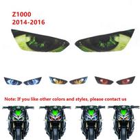 For 2014-2016 Kawasaki Z1000 Headlight Sticker Headlamp Decor Green Eye Decal x2