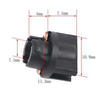 5 vnt. Signalinė lempa T5 Led Twist Socket Prietaisų skydelis Klasterio lizdo lempos laikiklio pagrindas T5 lizdas Automobilių lempučių pagrindas juoda