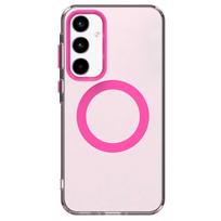Magsafe matinė telefono dėklas Samsung Galaxy A55 A35 A25 A15 5G apsauginis dėklas magnetinis belaidis įkrovimas atsparus smūgiams galinis dangtelis Pc + tpu&Galaxy A55 5G raudona