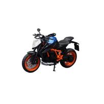 1/18 KTM 1290 Super Duke R Alloy Die Cast Motorcycle Model Vehicle Collection Sound and Light Off Road Autocycle Toys Car mėlyna